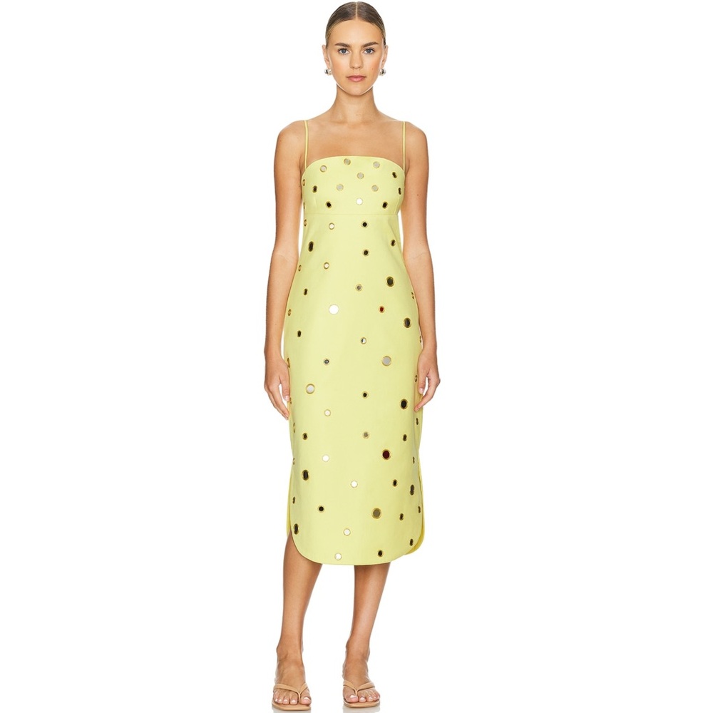 Alexis Maila Yellow Mirror Dress